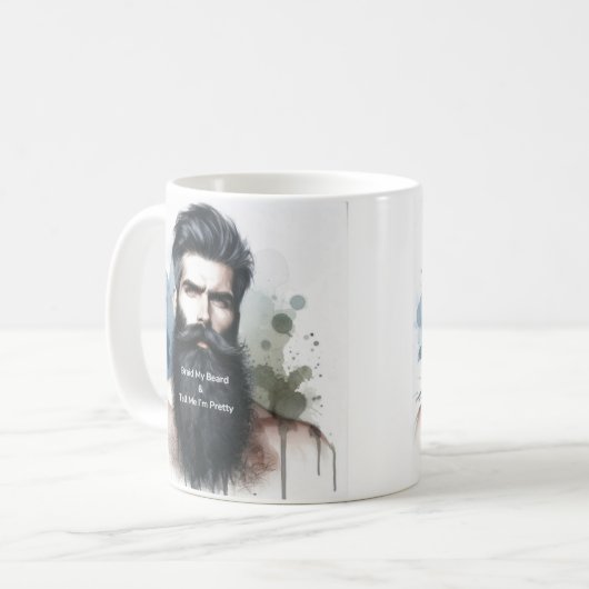 Dites-moi que je suis plutôt Beard Coffee Mug (Devant gauche)