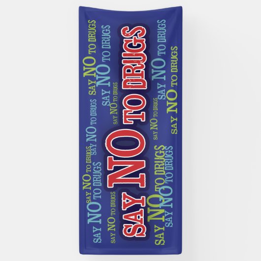 Dites non à la bannière d'école rouge de semaine (Vertical)