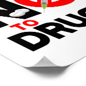 Dites NON à la drogue | Affiche de prévention de l (Coin)