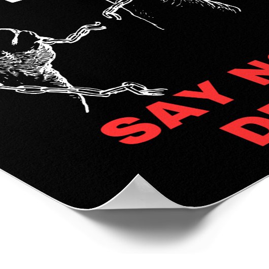 Dites NON à la drogue Poster sur la prévention de  (Coin)