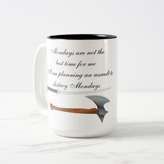 Dites NON à la Mug de lundi (Devant gauche)