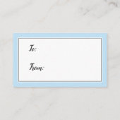 Dites non à l'emballage Baby shower douce carte ca (Dos)