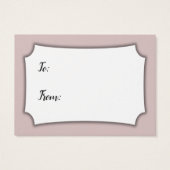 Dites non à l'emballage Baby shower Dusty Rose Car (Dos)