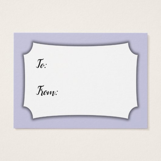 Dites non à l'emballage Baby shower Lavender carte (Dos)