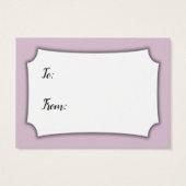 Dites non à l'emballage Baby shower Mauve carte ca (Dos)