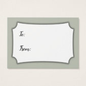 Dites non à l'emballage Baby shower Sage carte cad (Dos)