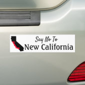 Dites Non Au Nouveau Sticker De Bumper En Californ (En voiture)