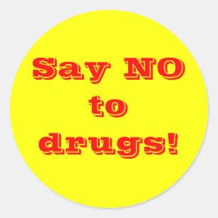 Dites non aux médicaments - Sticker