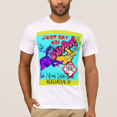 dites non ! cheval bottant T-shirt (Devant)