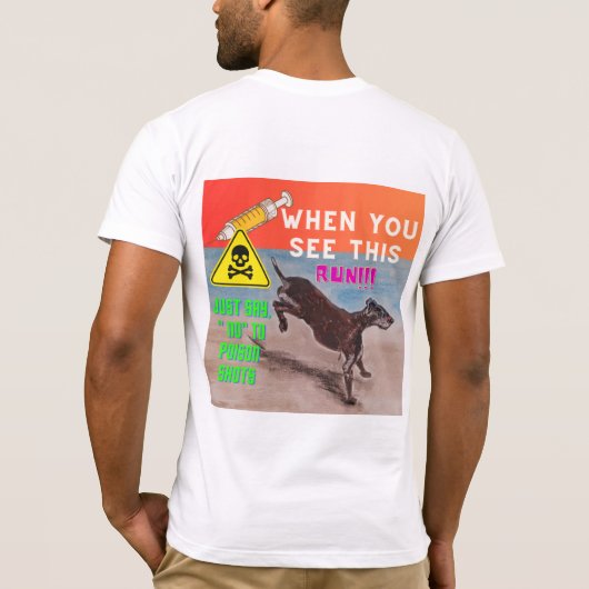dites non ! cheval bottant T-shirt (Dos)
