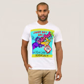 dites non ! cheval bottant T-shirt (Devant entier)