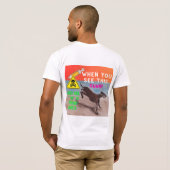dites non ! cheval bottant T-shirt (Dos entier)