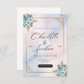 Dites 'oui' à la carte de mariage parfaite (Devant / Derrière)