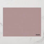 Dites oui à la robe foil nuptiale Invitation (Verso)