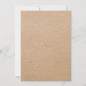Dites Oui à la Robe Invitation Kraft Rustique (Dos)