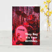 Dites que c'est votre carte de batteur d'anniversa (Fleur jaune)