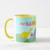 Dites Rawr ! Tasse nommée de dinosaures (Gauche)