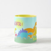 Dites Rawr ! Tasse nommée de dinosaures (Centre)