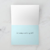 Dites simplement Bonjour carte de jeu (Intérieur)