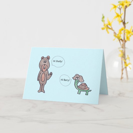 Dites simplement Bonjour carte de jeu (Fleur jaune)