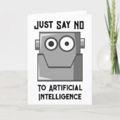 Dites simplement non à la carte postale de l'intel (Devant)