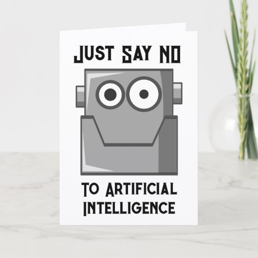 Dites simplement non à la carte postale de l'intel (Devant)