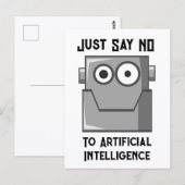 Dites simplement non à la carte postale de l'intel (Devant / Derrière)