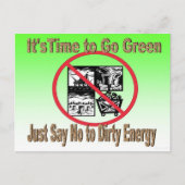 Dites simplement non à la carte postale Dirty Ener (Devant)