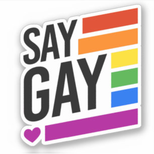 Dites Sticker Gay