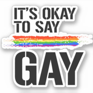 Dites Sticker Gay