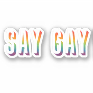 Dites Sticker Gay