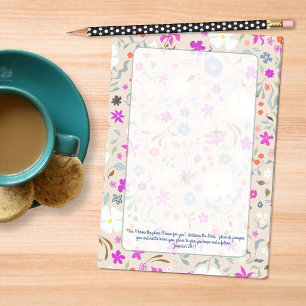 Ditsy Bloemen Patroon Handgeïllustreerde Schriftuu Post-it® Notes