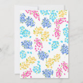 Ditsy Bloemen Uitnodiging (Achterkant)