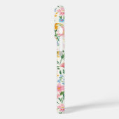 Ditsy Bloementuin met Initialen Case-Mate iPhone Case (Achterkant / Links)