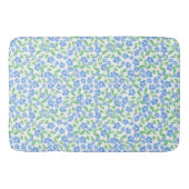  Ditsy Blue White Periwinkle Flowers Badmat (Voorkant)