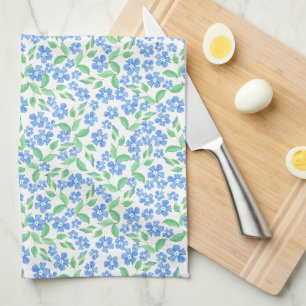  Ditsy Blue White Periwinkle Flowers Theedoek