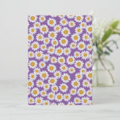 Ditsy daisy flowers kaart (Staand voorkant)