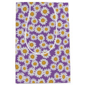 Ditsy daisy flowers medium cadeauzakje (Voorkant)
