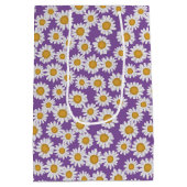 Ditsy daisy flowers medium cadeauzakje (Achterkant)