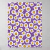 Ditsy daisy flowers poster (Voorkant)
