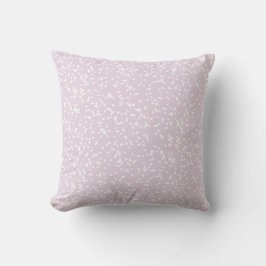 Ditsy Dots Pattern - White on Dusty Pink Kussen