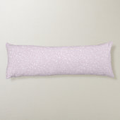 Ditsy Dots Pattern - White on Dusty Pink Lichaamskussen (Achterkant)