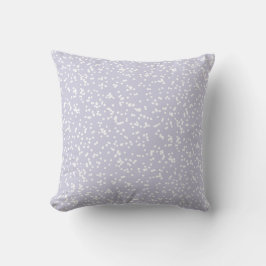 Ditsy Dots Pattern - White on Dusty Purple Kussen
