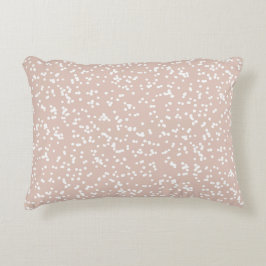 Ditsy Dots Pattern - White on Soft Terracotta Accent Kussen