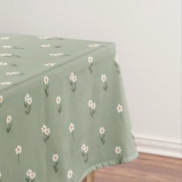 Ditsy Floral Cottagecore Boho Wildflower Sage Tafelkleed