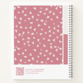 Ditsy Floral Vertical Palette Notebook Notitieboek (Achterkant)