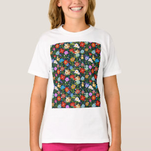 Ditsy naadloze bloemen Patroon-13554 T-shirt