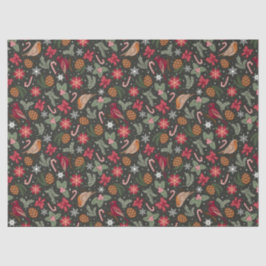 Ditsy Natural Christmas Tissuepapier