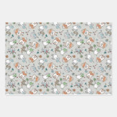 Ditsy Sheep Wrapping Paper Set van 3 (Voorkant)
