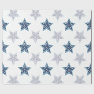 Ditsy sneeuwvlokpatroon achtergronden texturen cadeaupapier